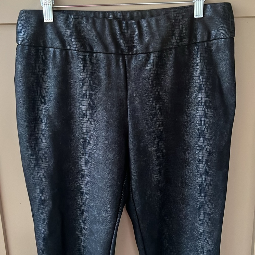 Soft Surroundings Black Foil Python Charlize Pont… - image 3